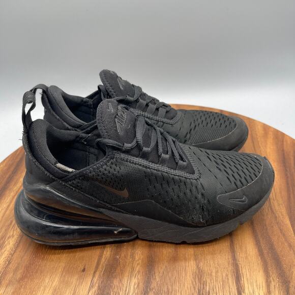 Nike Air Max 270 Shoes Womens Size 8 Black Running Comfort Walking Gym Sneakers - Picture 1 of 8